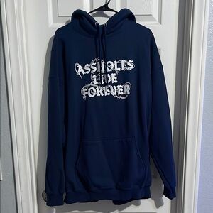 Navy Graphic Hoodie
